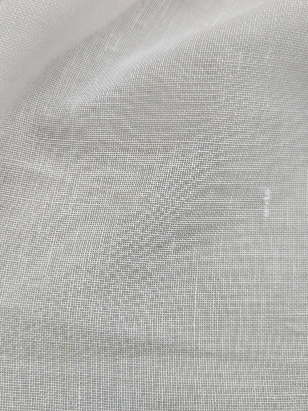 Set Of 2 48x96 Sheer White Curtains 0355